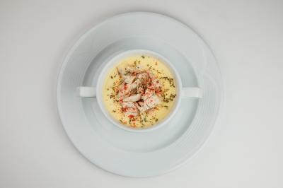 Кукурузный суп с курицей