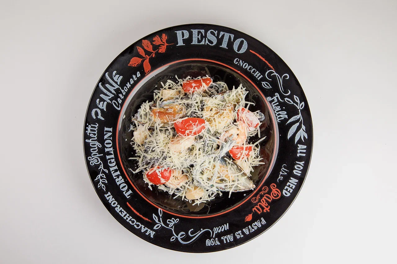 Спагетти Нерри с морепродуктами