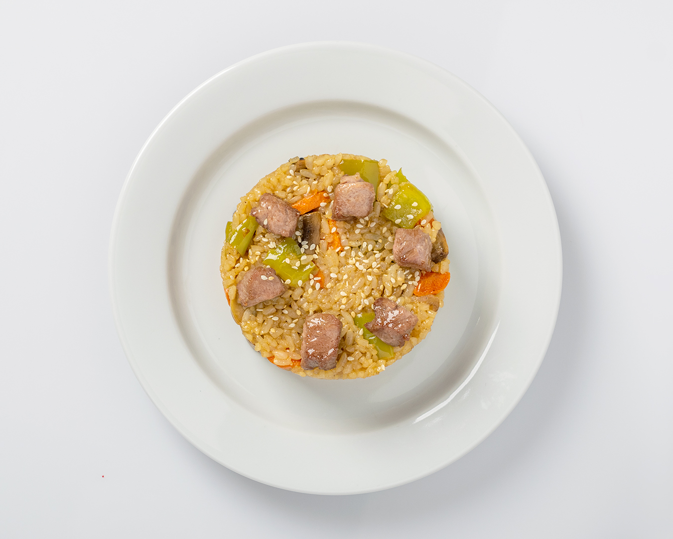 Рис со свиной вырезкой