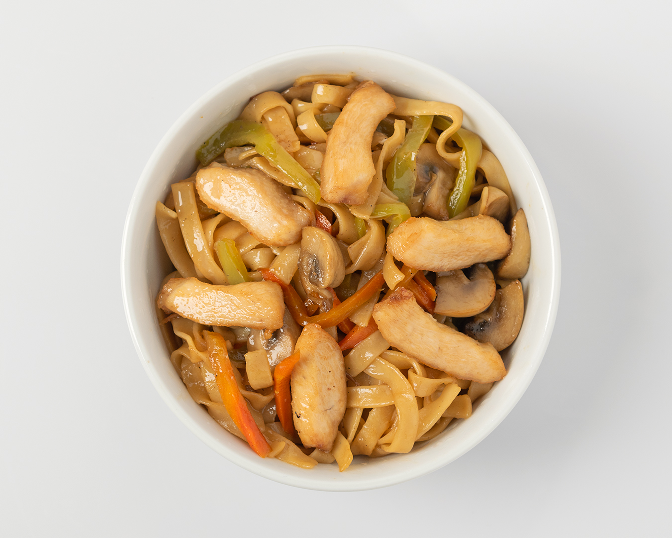 Удон с курицей (терияки)