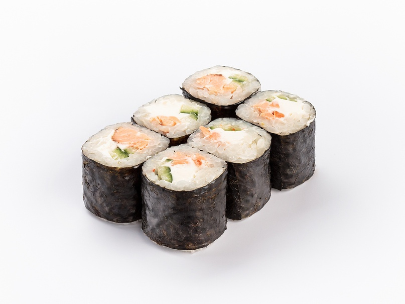 Ролл сливочный с лососем гриль