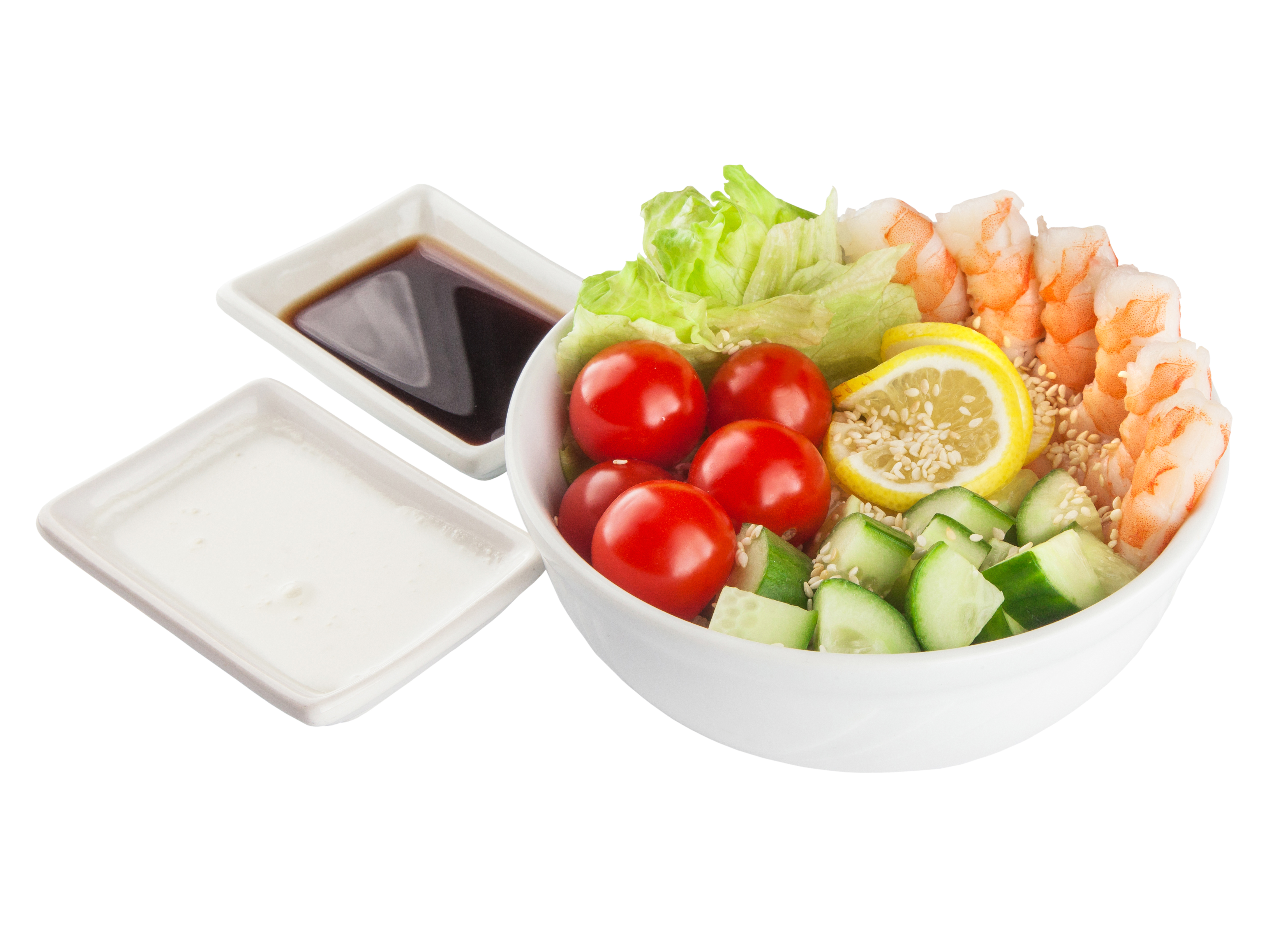 Поке с креветками