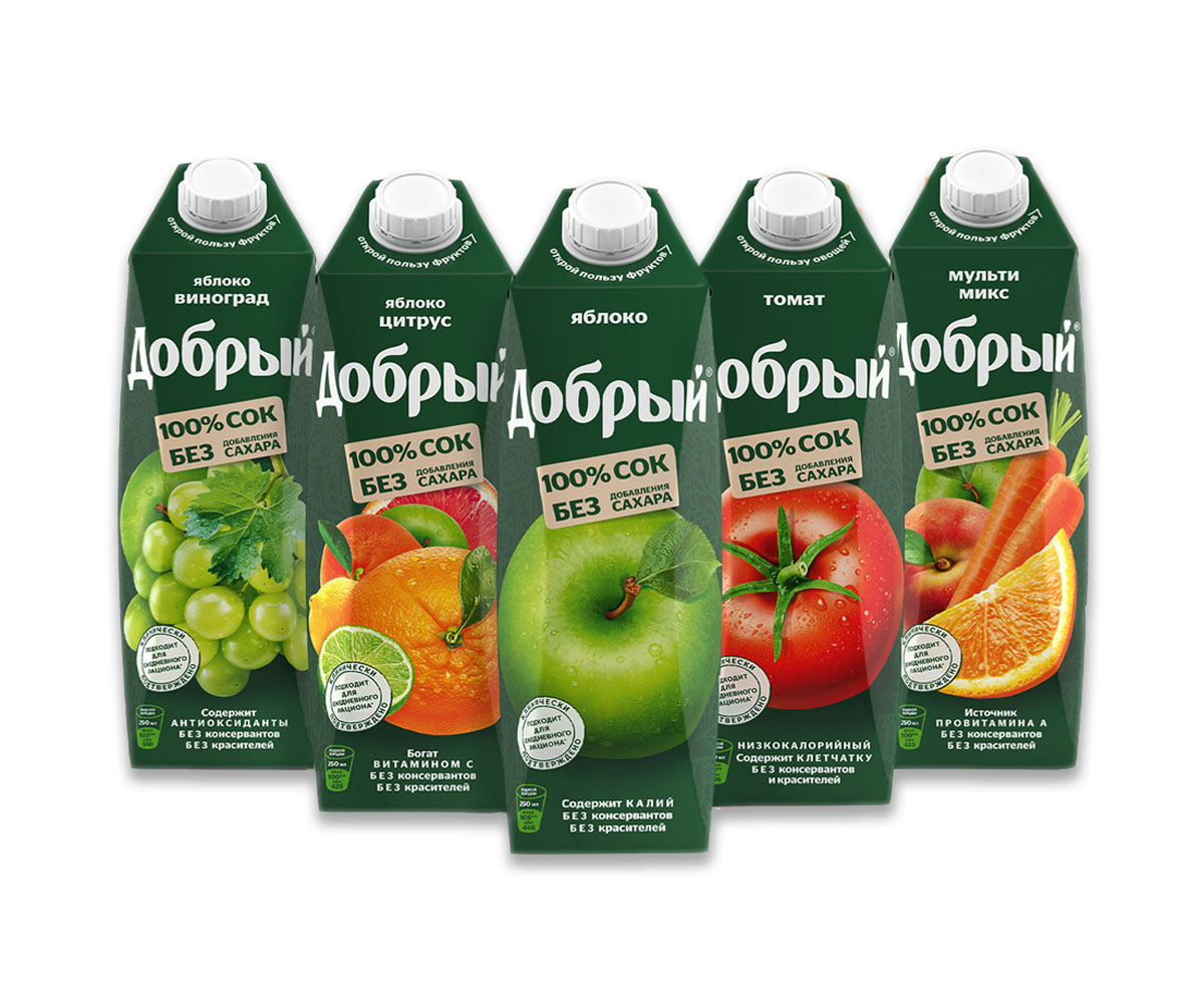Сок в ассортименте 1 л