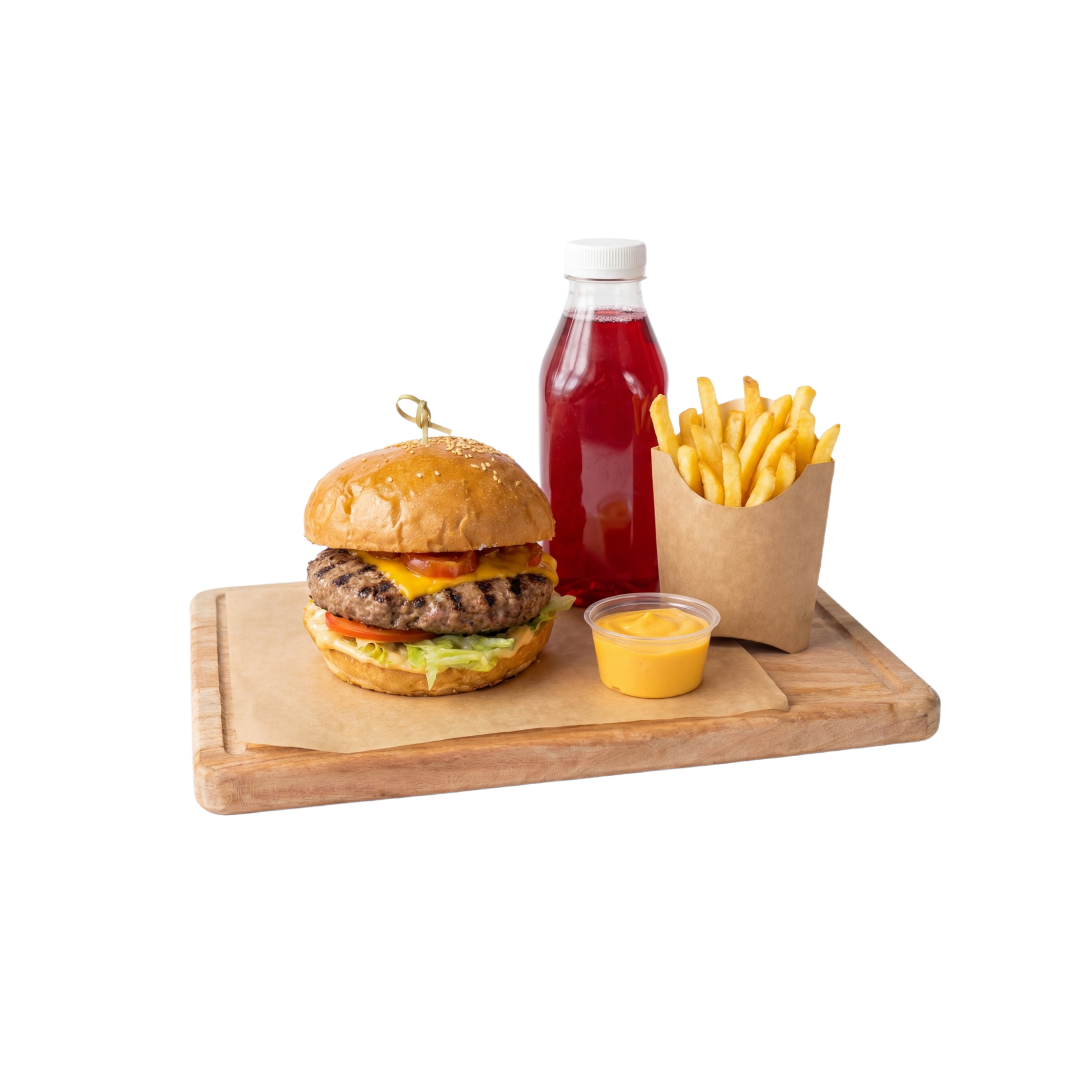 Комбо с классическим бургер (котлета из говядины)