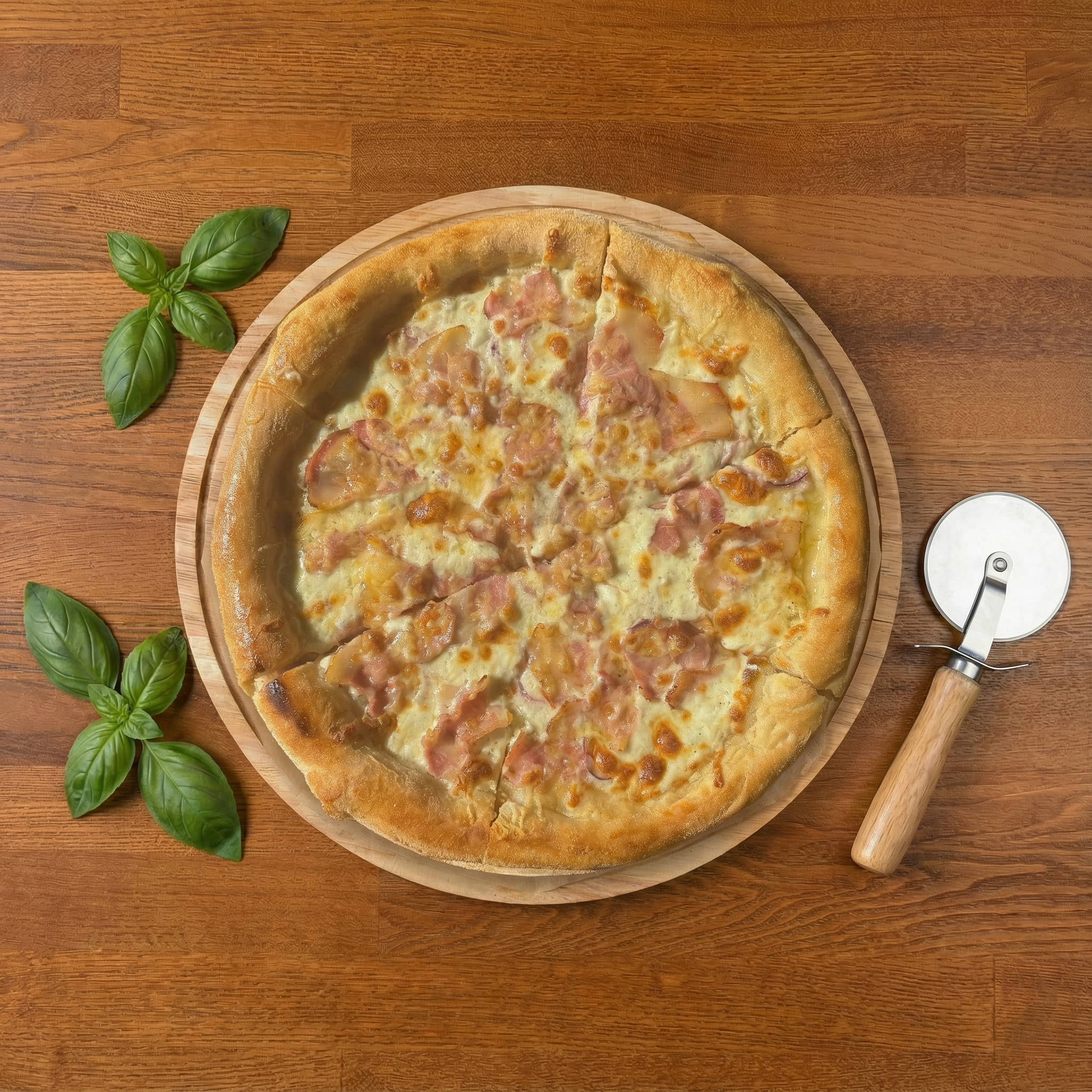 Пицца карбонара