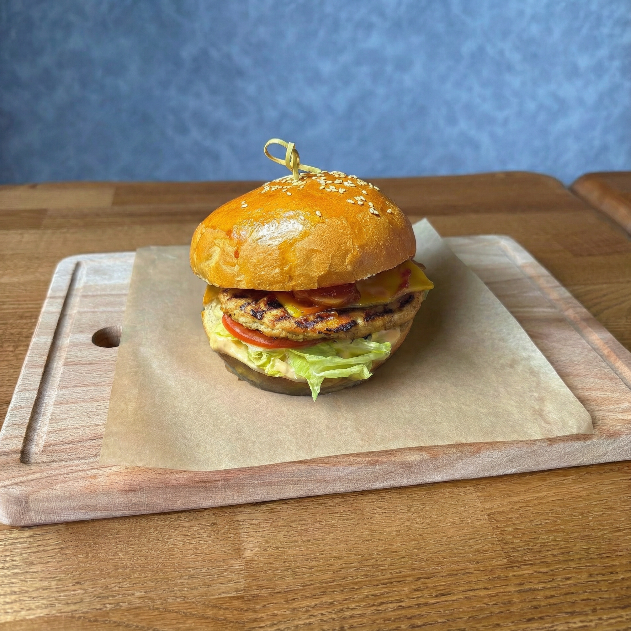 Бургер классический с котлетой из курицы