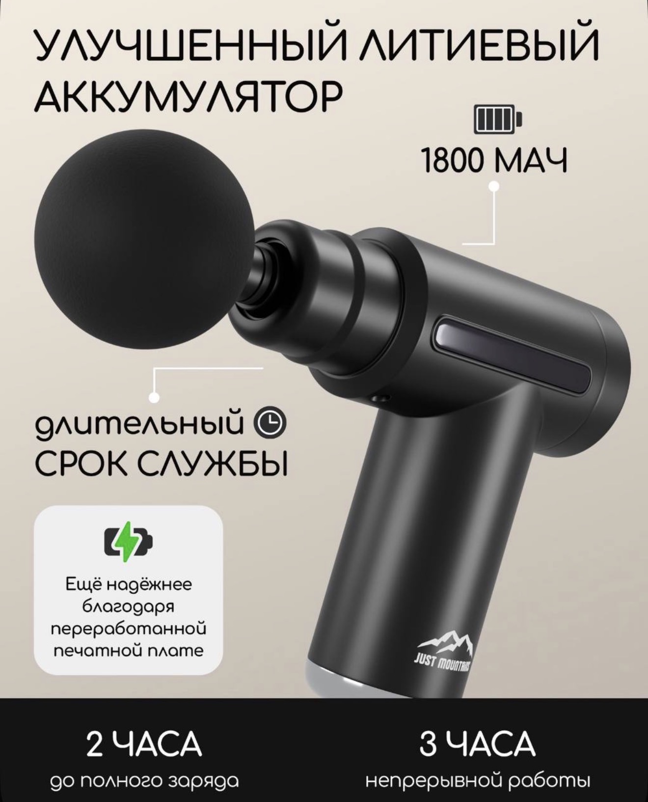 Перкуссионный массажер JM Mini