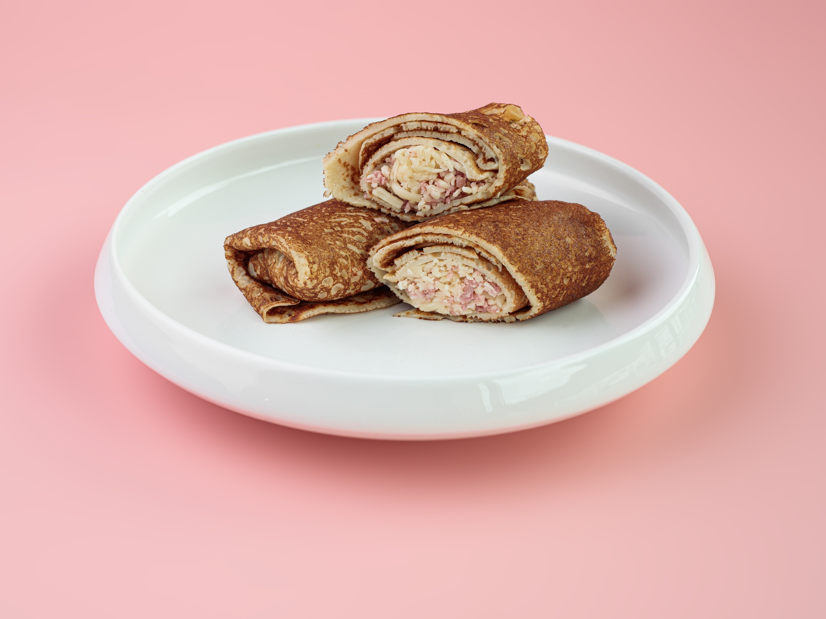 Блинчики с ветчиной и сыром