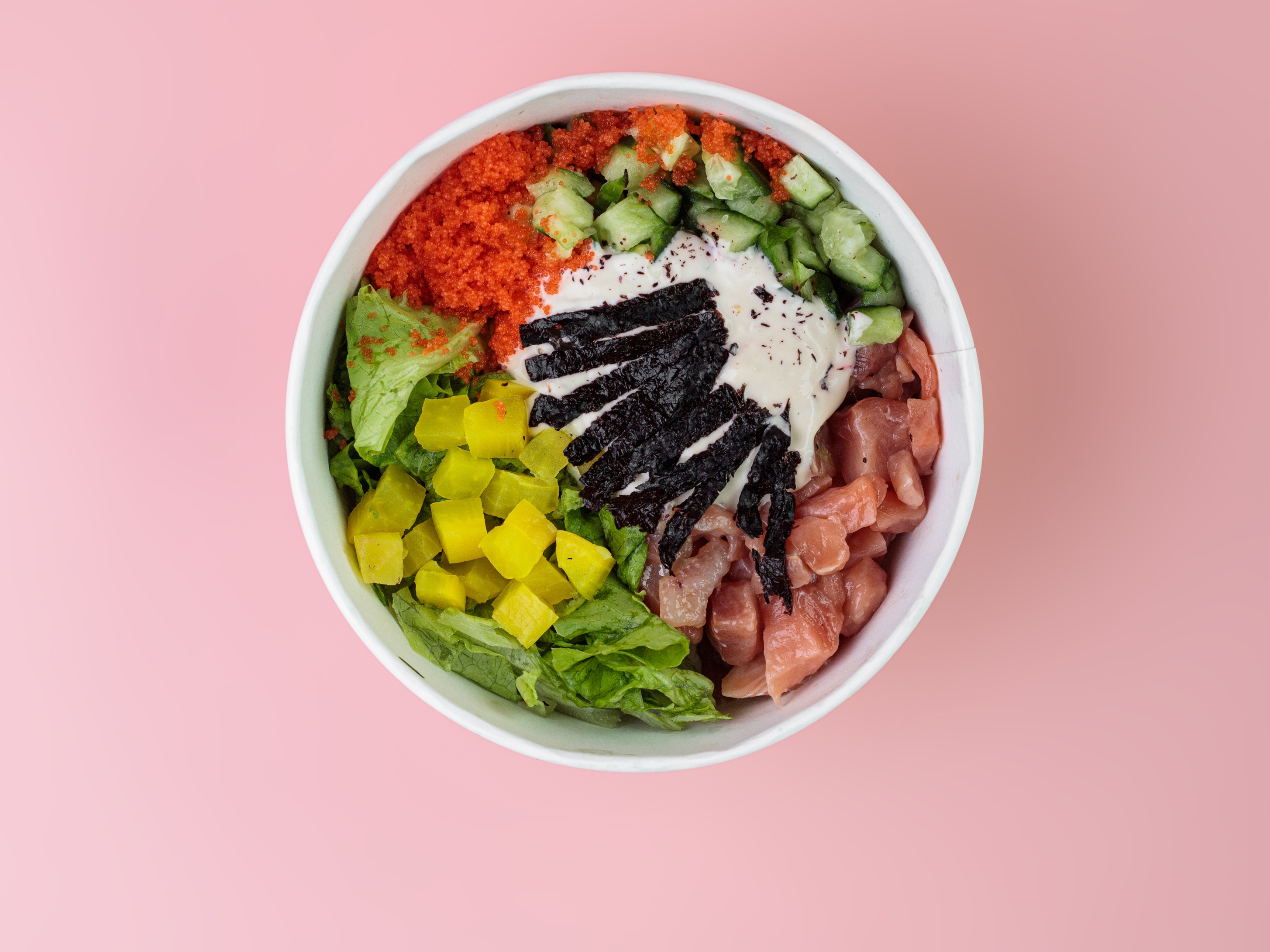 Салат Боул с лососем