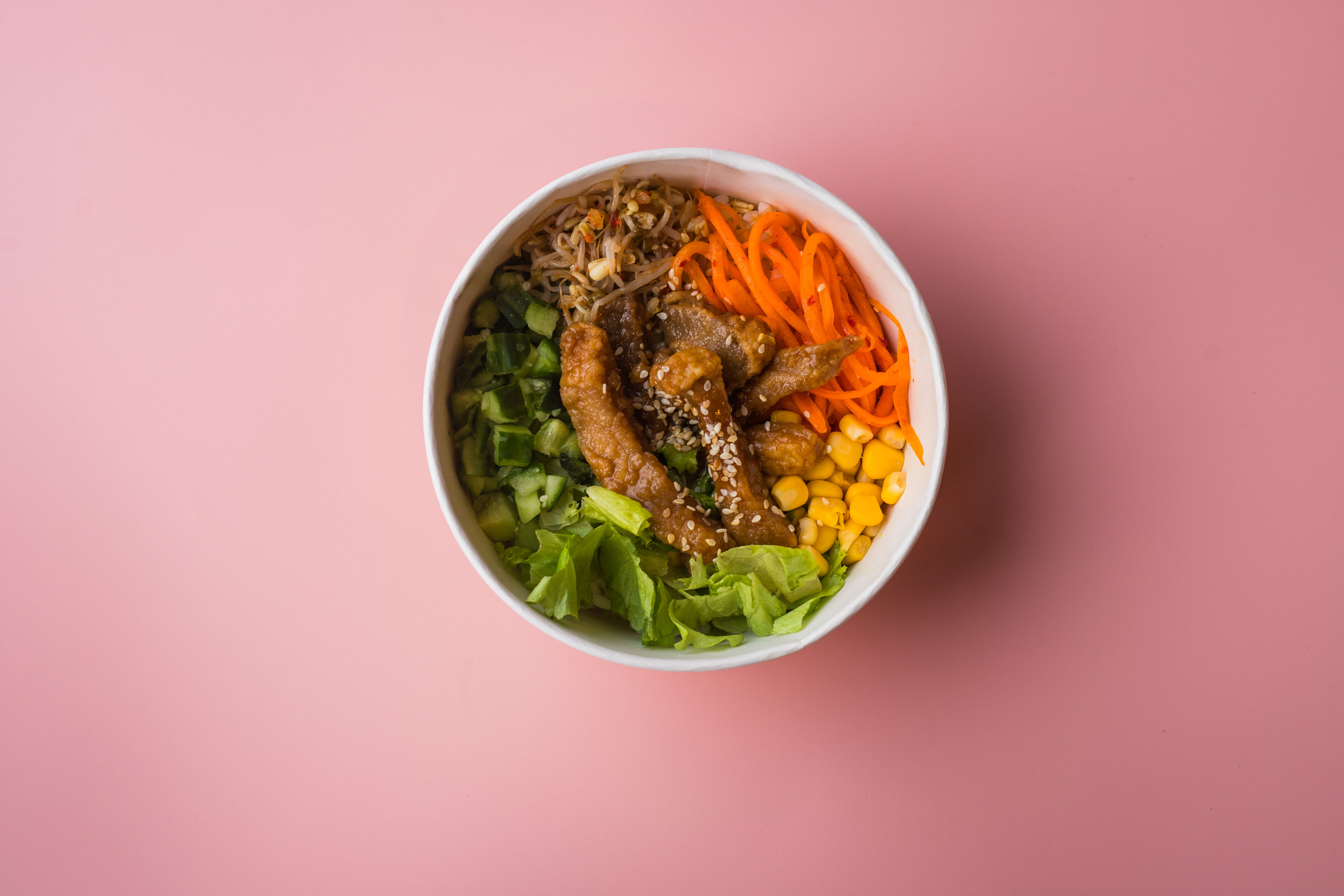 Салат Боул со свининой бульгоги