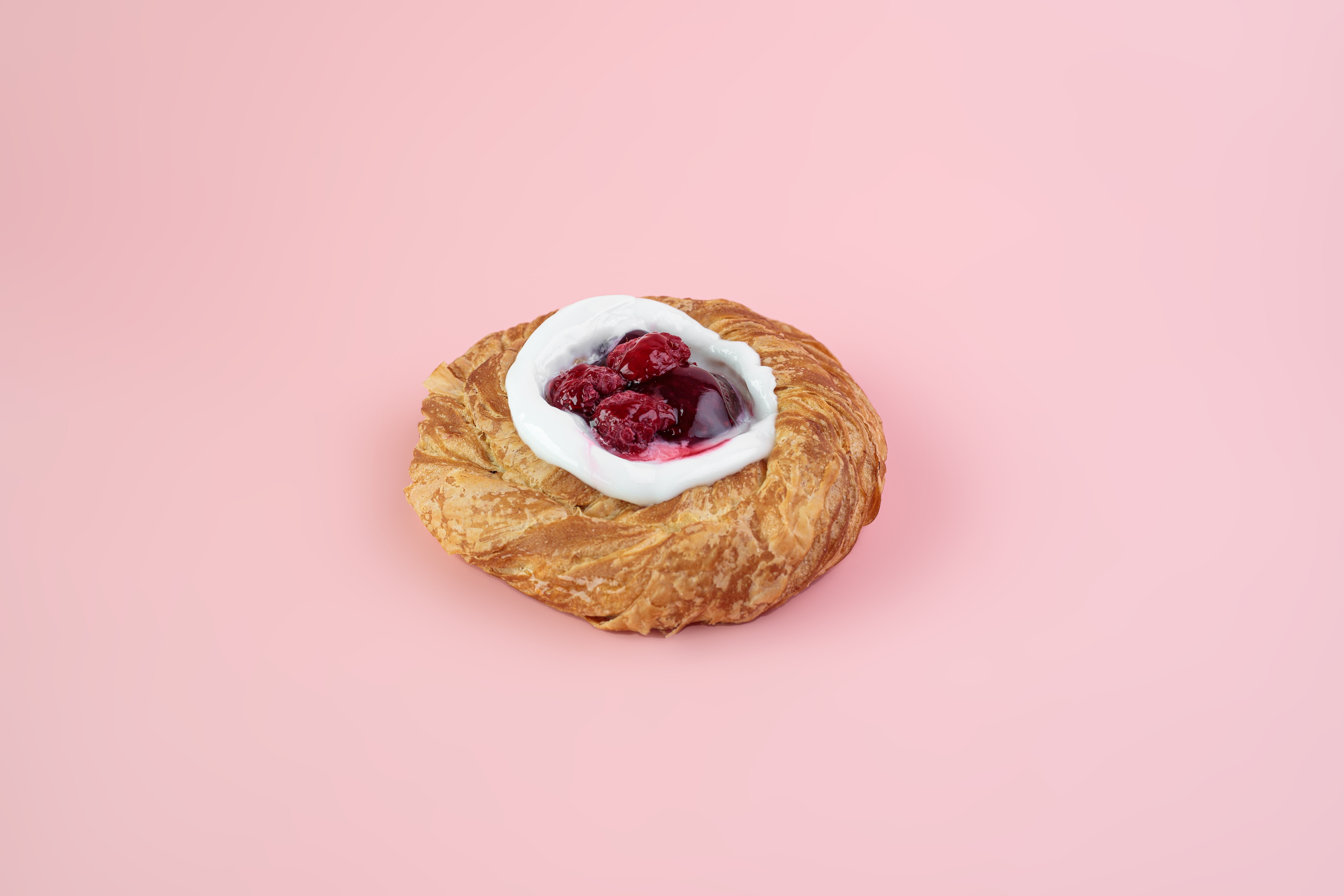 Даниш с Творогом и Малиной