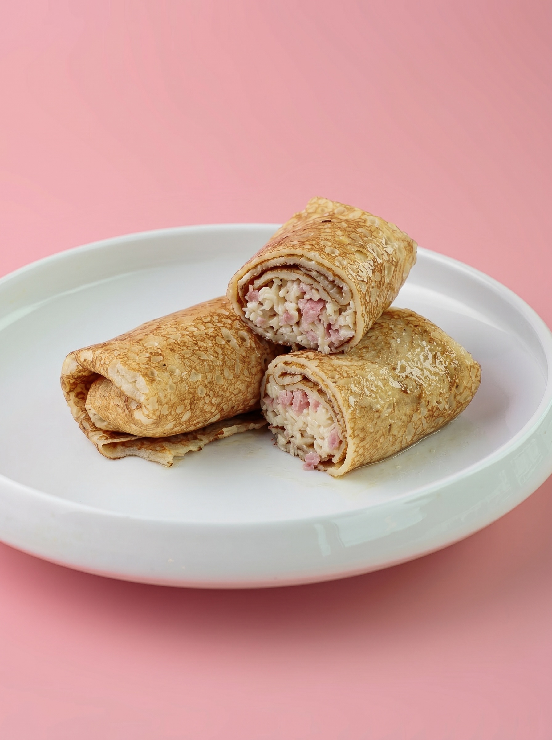 Блинчики с ветчиной и сыром