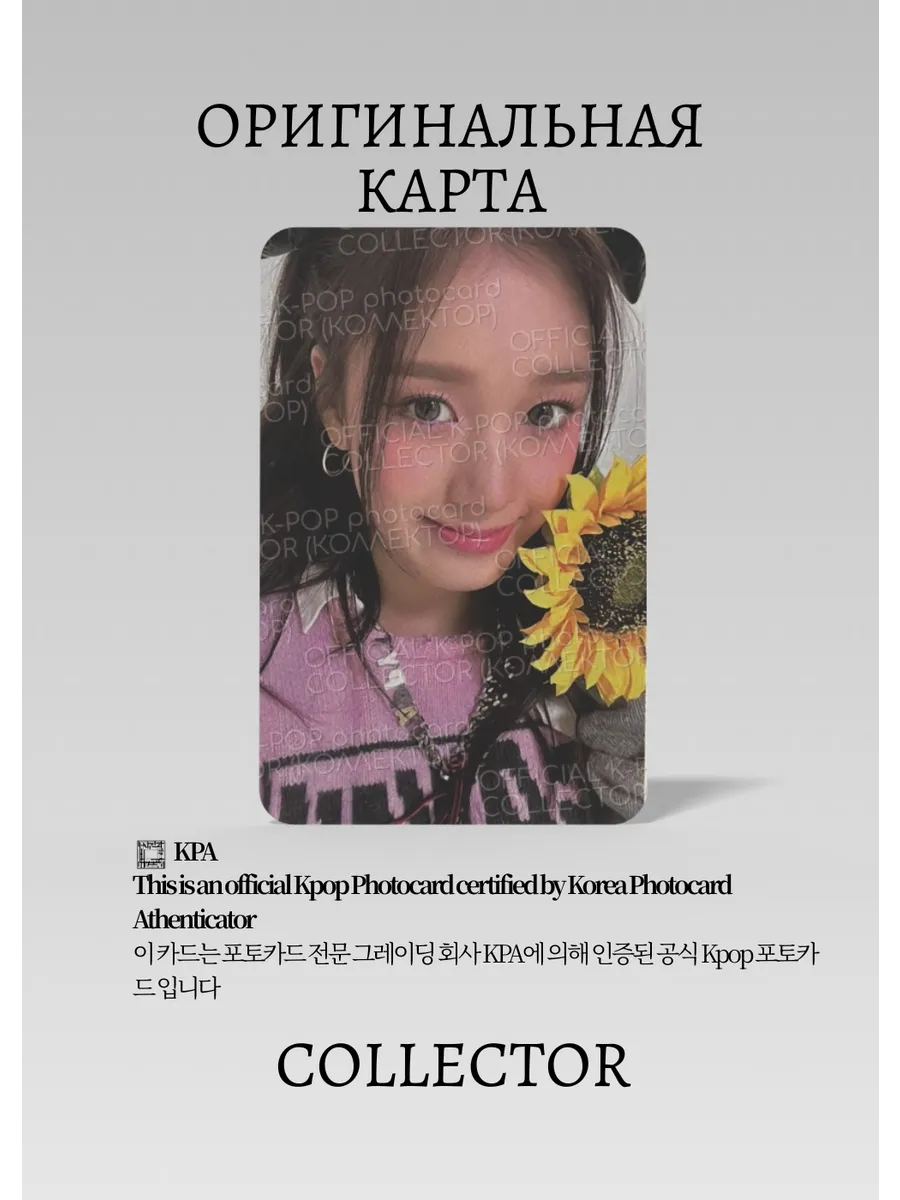 ОФИЦИАЛЬНАЯ K-pop карта STAYC TEDDY BEAR (черный)