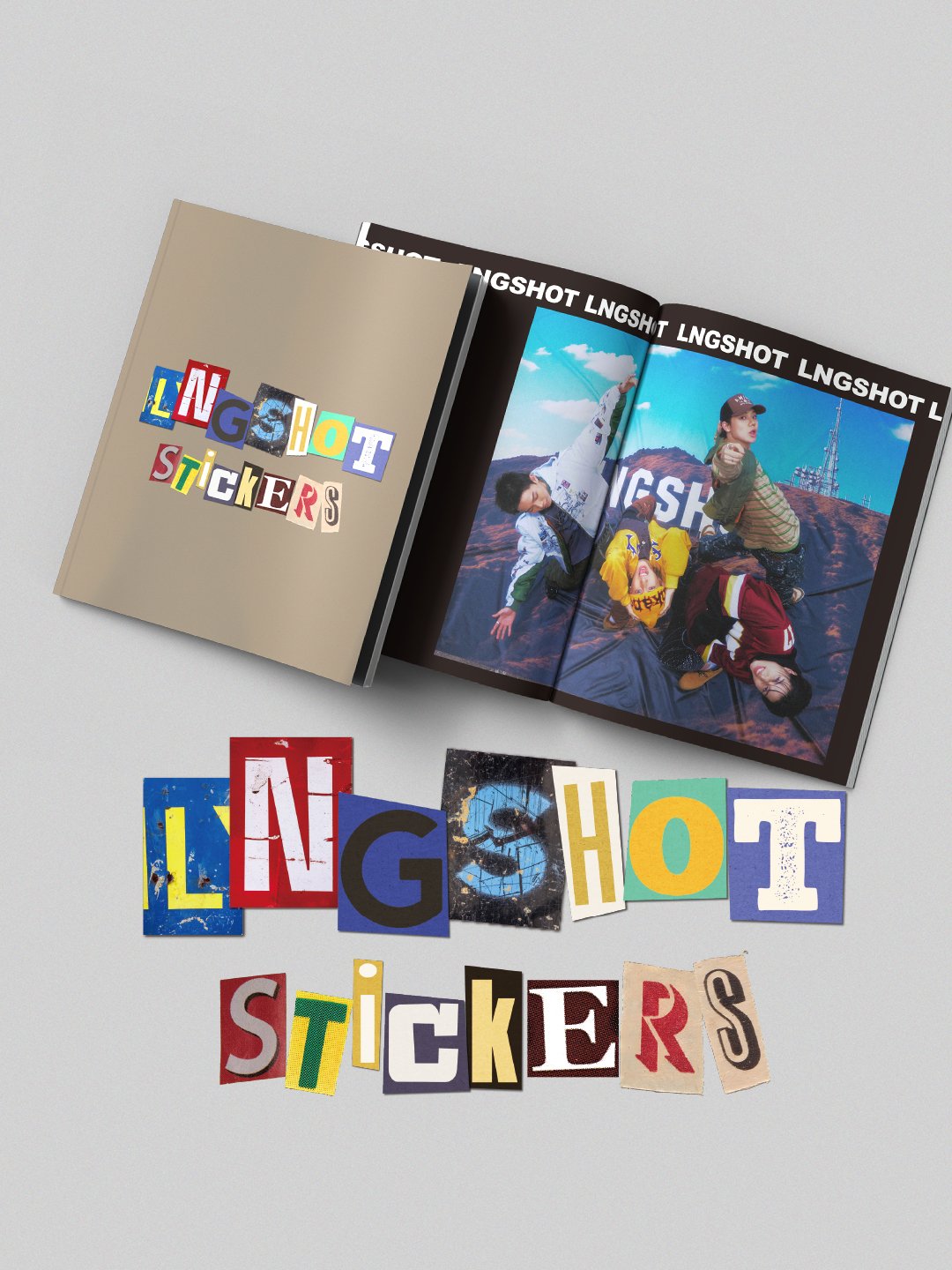ОФИЦИАЛЬНЫЙ K-pop альбом LNGSHOT LNGSHOT STICKERS (Photobook Ver.)
