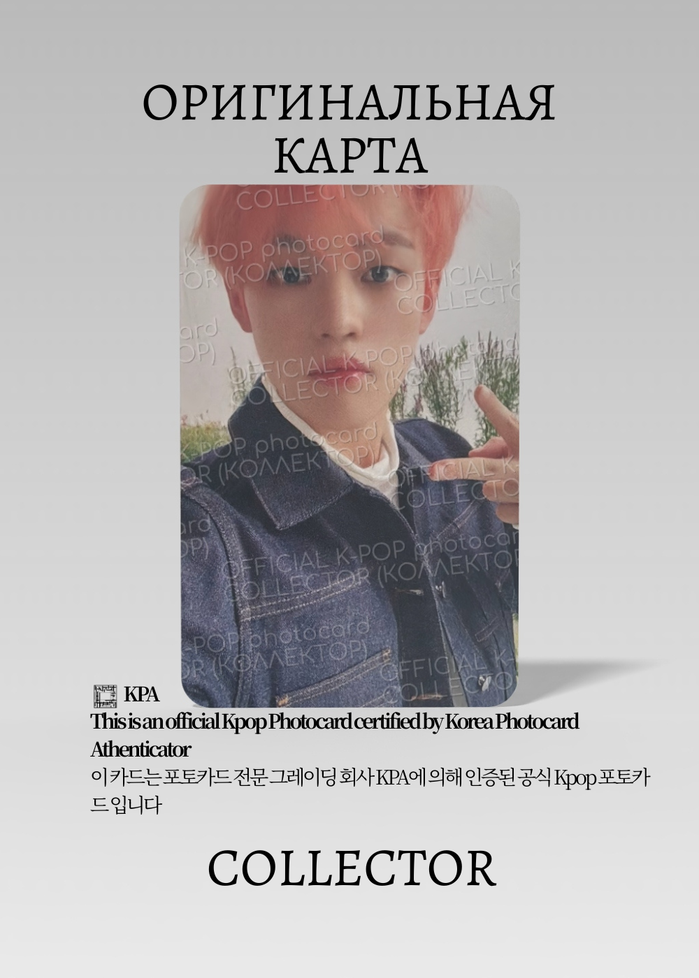 ОФИЦИАЛЬНАЯ K-pop карта Ченлэ из NCT DREAM BOOM (Альбомка) (черный)