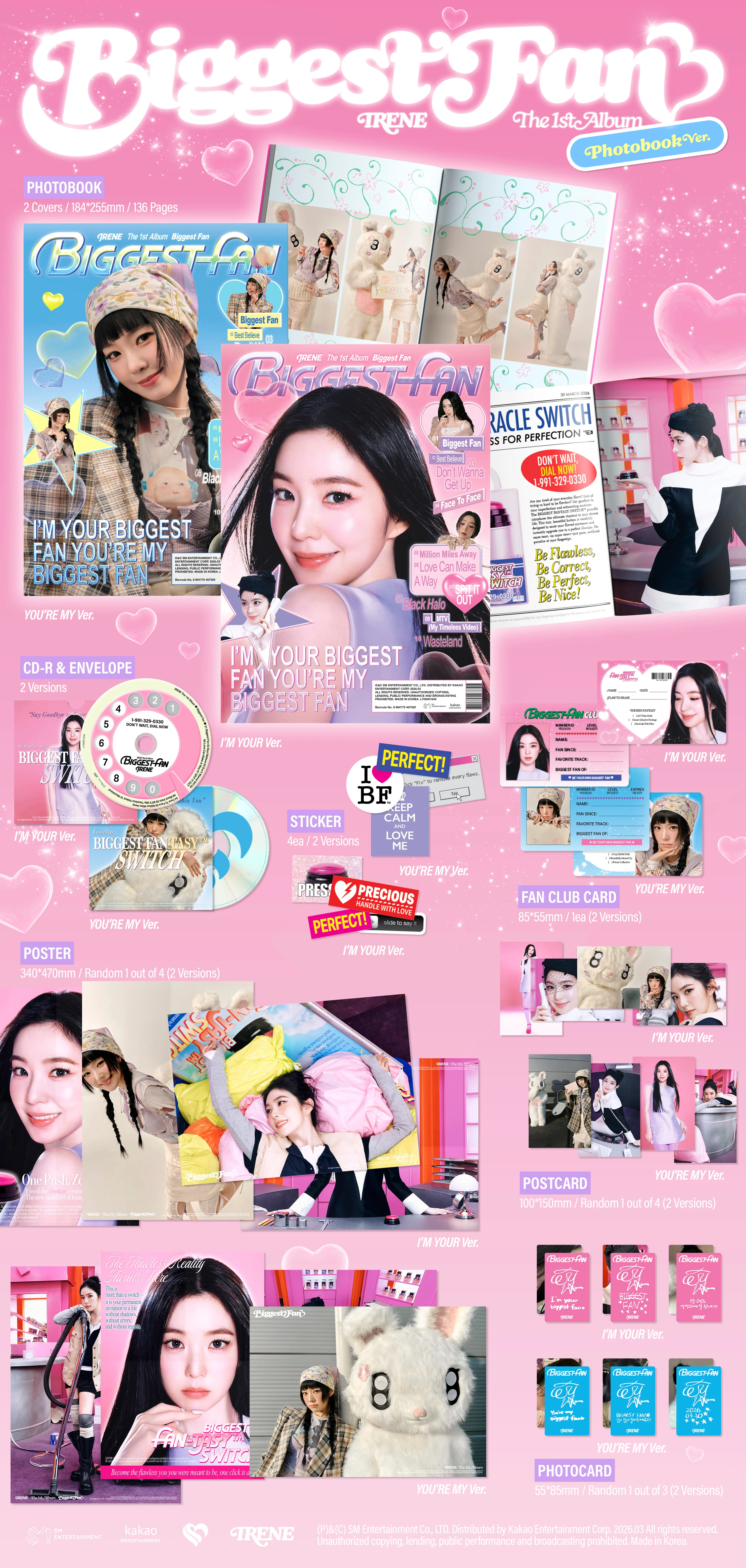 ОФИЦИАЛЬНЫЙ K-pop альбом IRENE BIGGEST FAN (Photobook ver.)