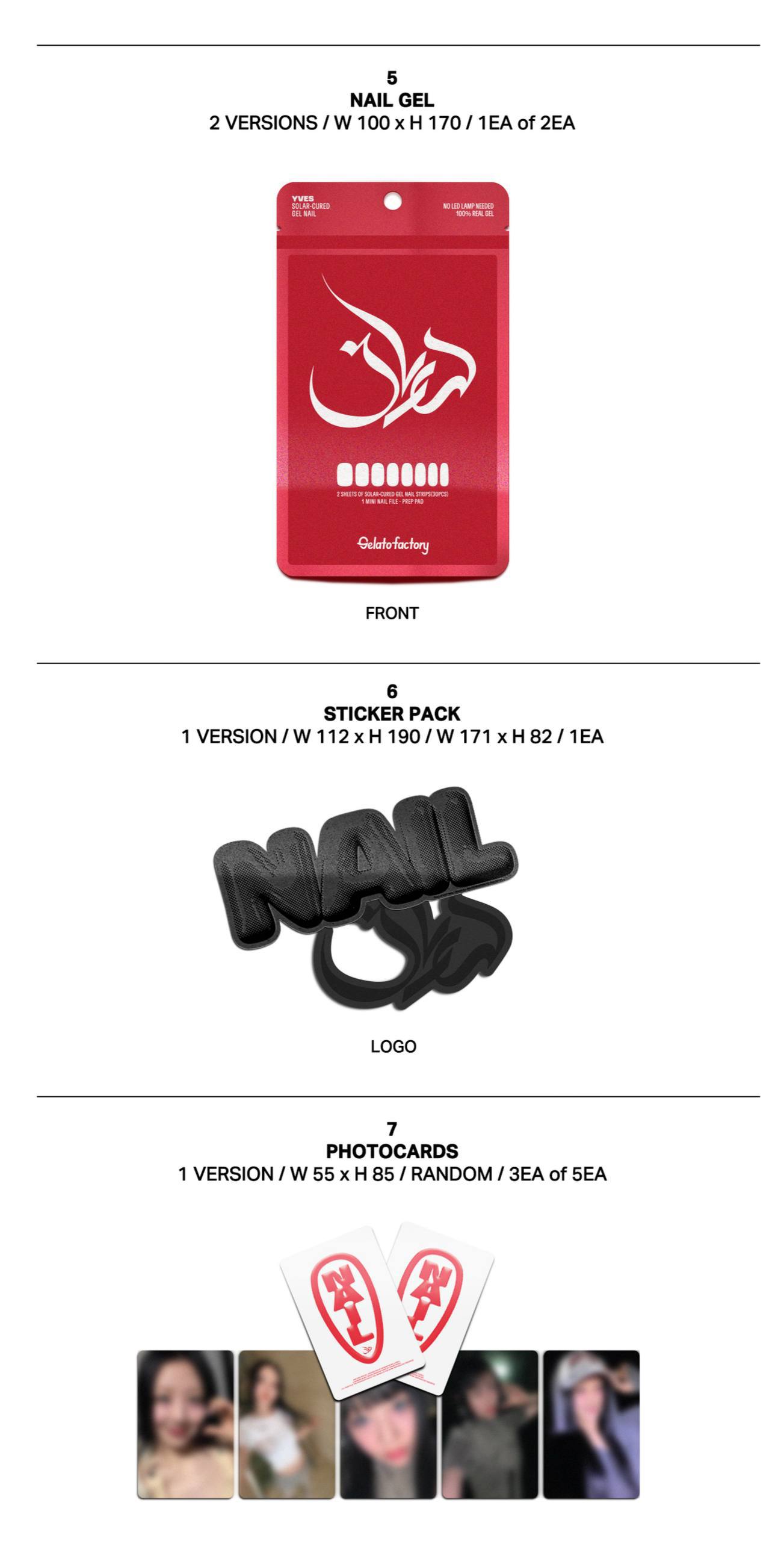 ОФИЦИАЛЬНЫЙ K-pop альбом YVES NAIL (Limited Edition ver.)