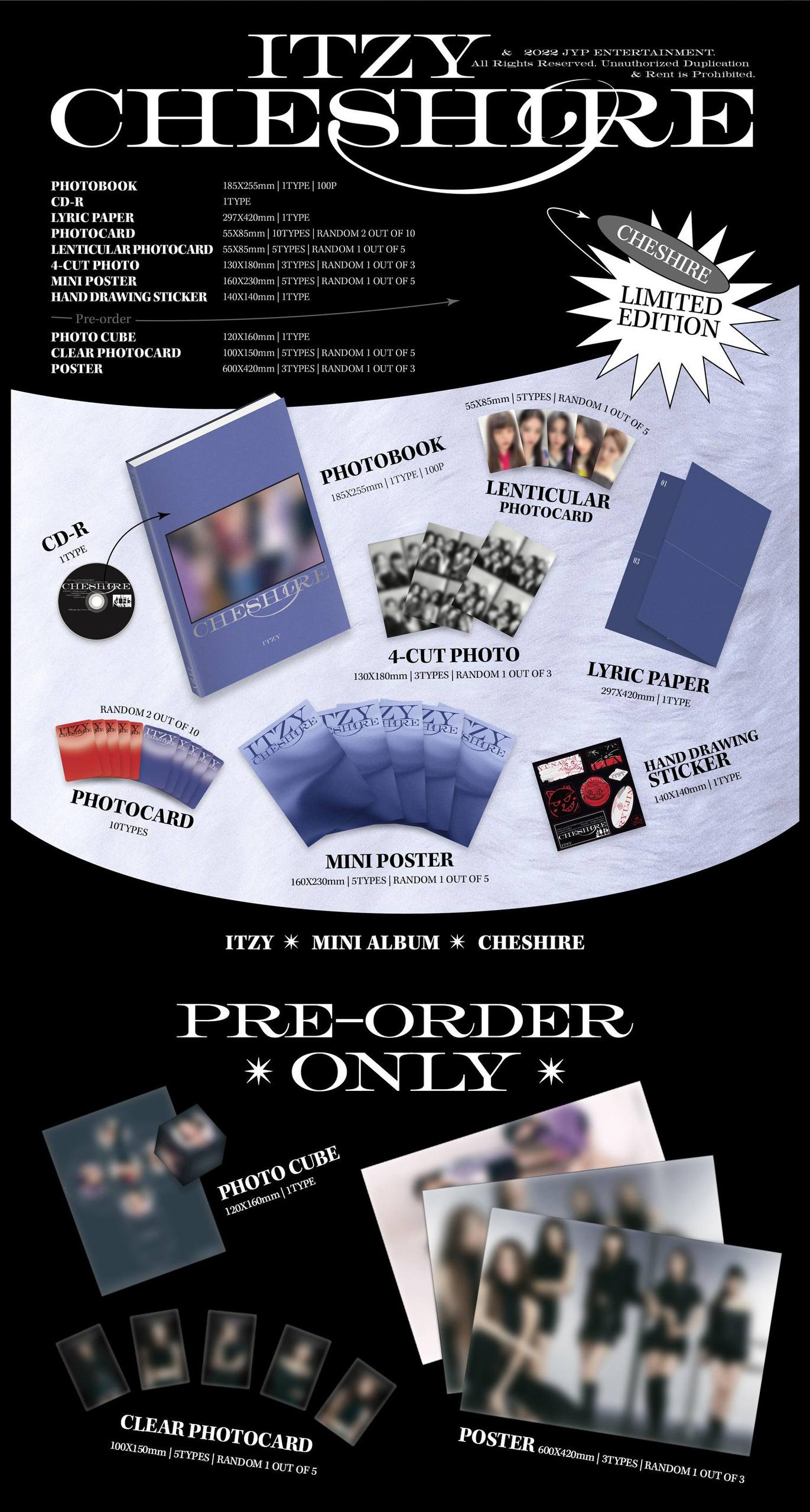 ОФИЦИАЛЬНЫЙ K-pop альбом ITZY CHESHIRE LIMITED EDITION