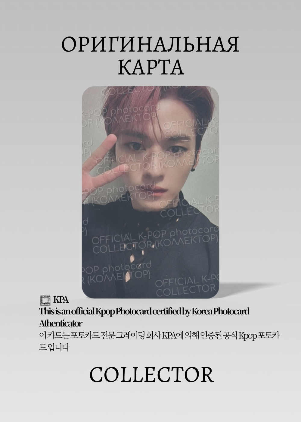 ОФИЦИАЛЬНАЯ K-pop карта Минхо SKZ ORDINARY (Альбом)