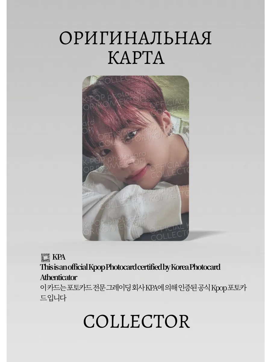 ОФИЦИАЛЬНАЯ K-pop карта Гонук ZB1 NEVER SAY NEVER (Альбом) (черный)