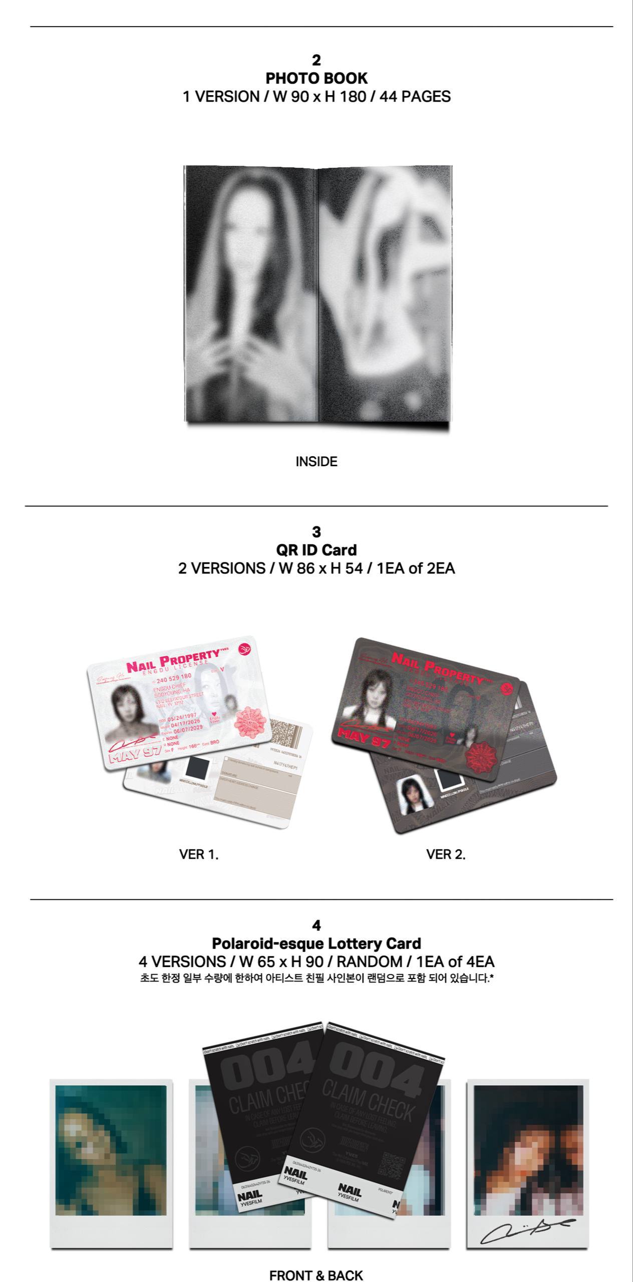 ОФИЦИАЛЬНЫЙ K-pop альбом YVES NAIL (Limited Edition ver.)