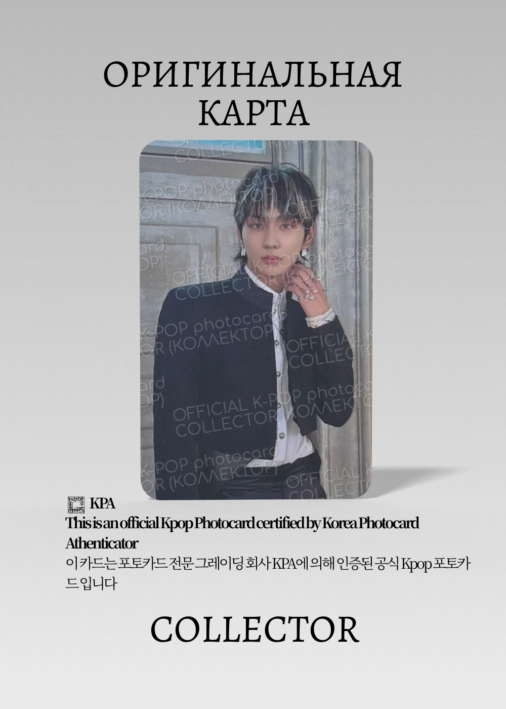 Чонвон ENHYPEN DARK BLOOD | Альбомная Официальная K-pop фотокарта (CA/EN/DB/FB/06)