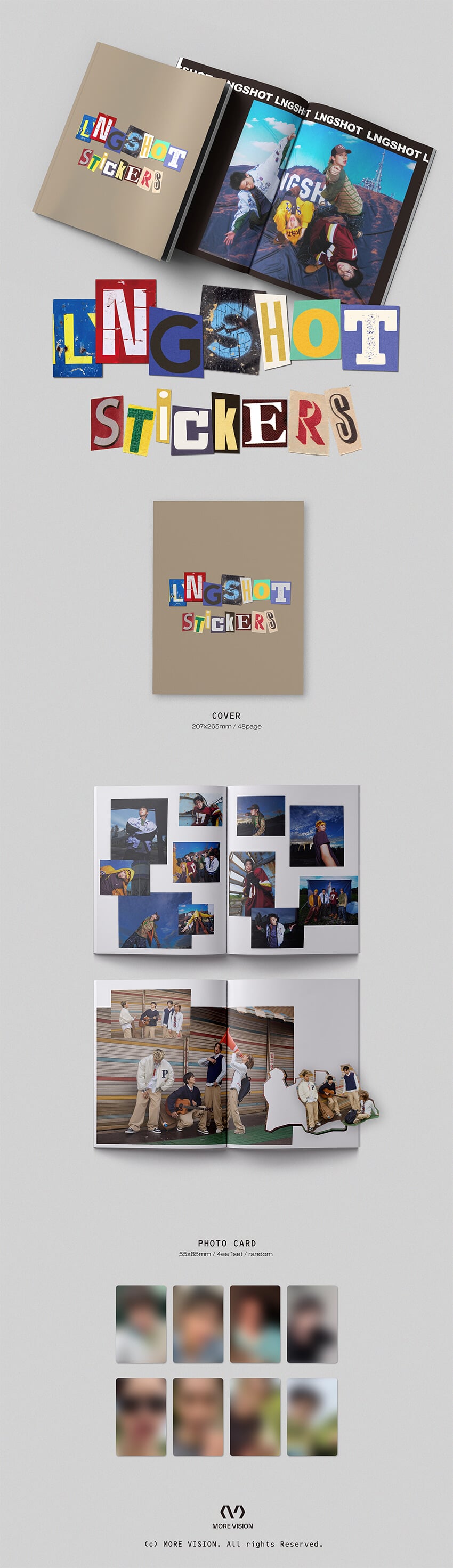 ОФИЦИАЛЬНЫЙ K-pop альбом LNGSHOT LNGSHOT STICKERS (Photobook Ver.)
