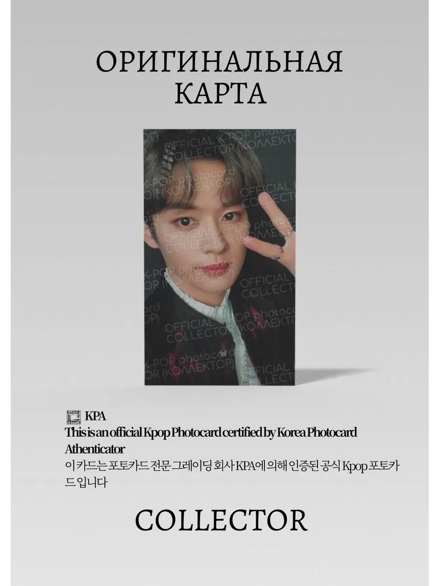 Минхо STRAY KIDS THE SOUND | Альбомная Официальная K-pop фотокарта (CA/SKZ/TS/C/02)