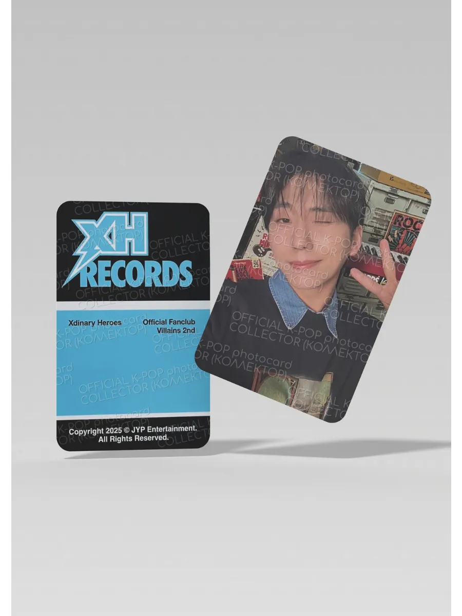 ОФИЦИАЛЬНАЯ K-pop карта Гониль XDINARY HEROES (Membership) (черный)