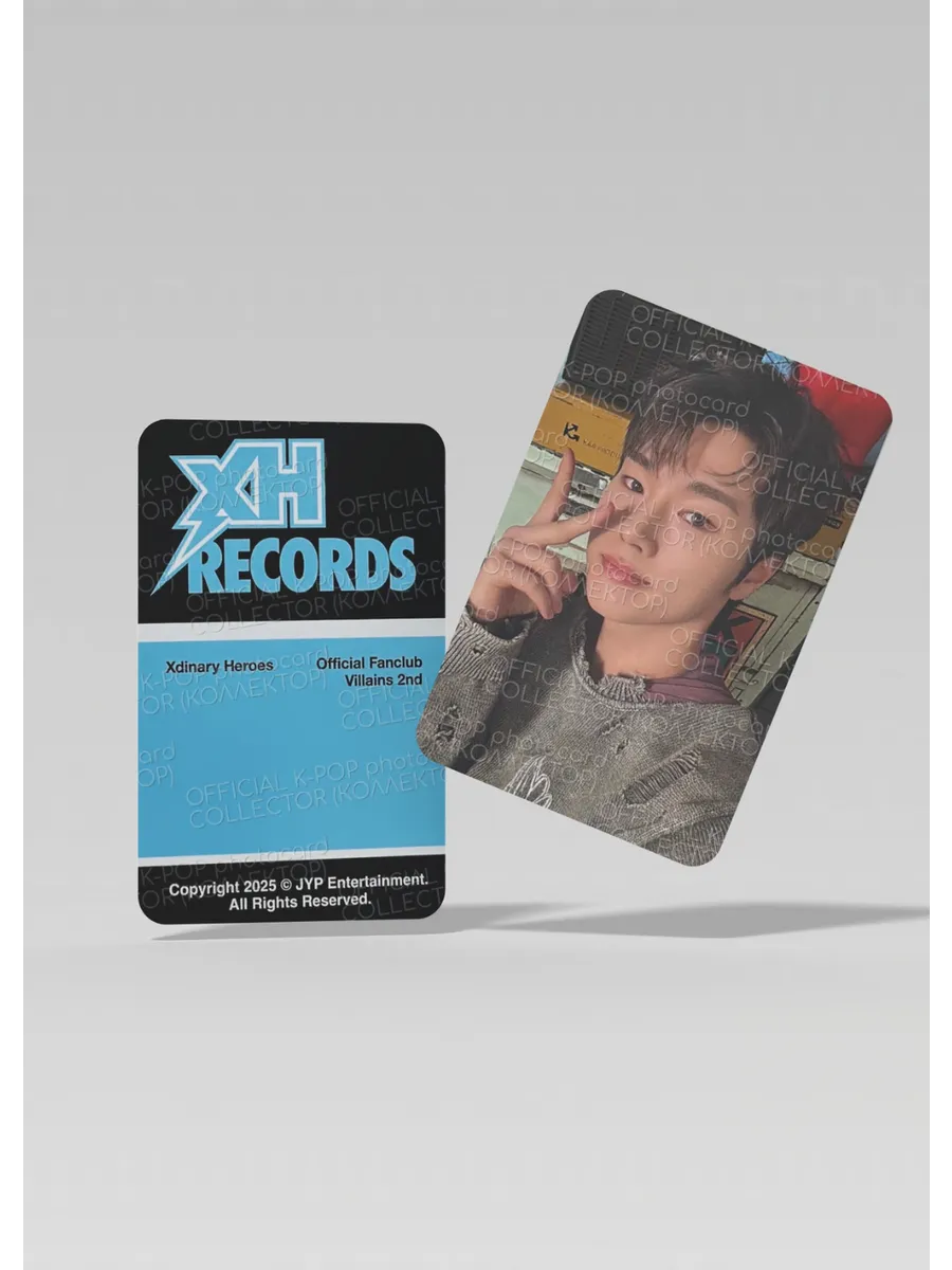 ОФИЦИАЛЬНАЯ K-pop карта Чонсу XDINARY HEROES (Membership) (черный)