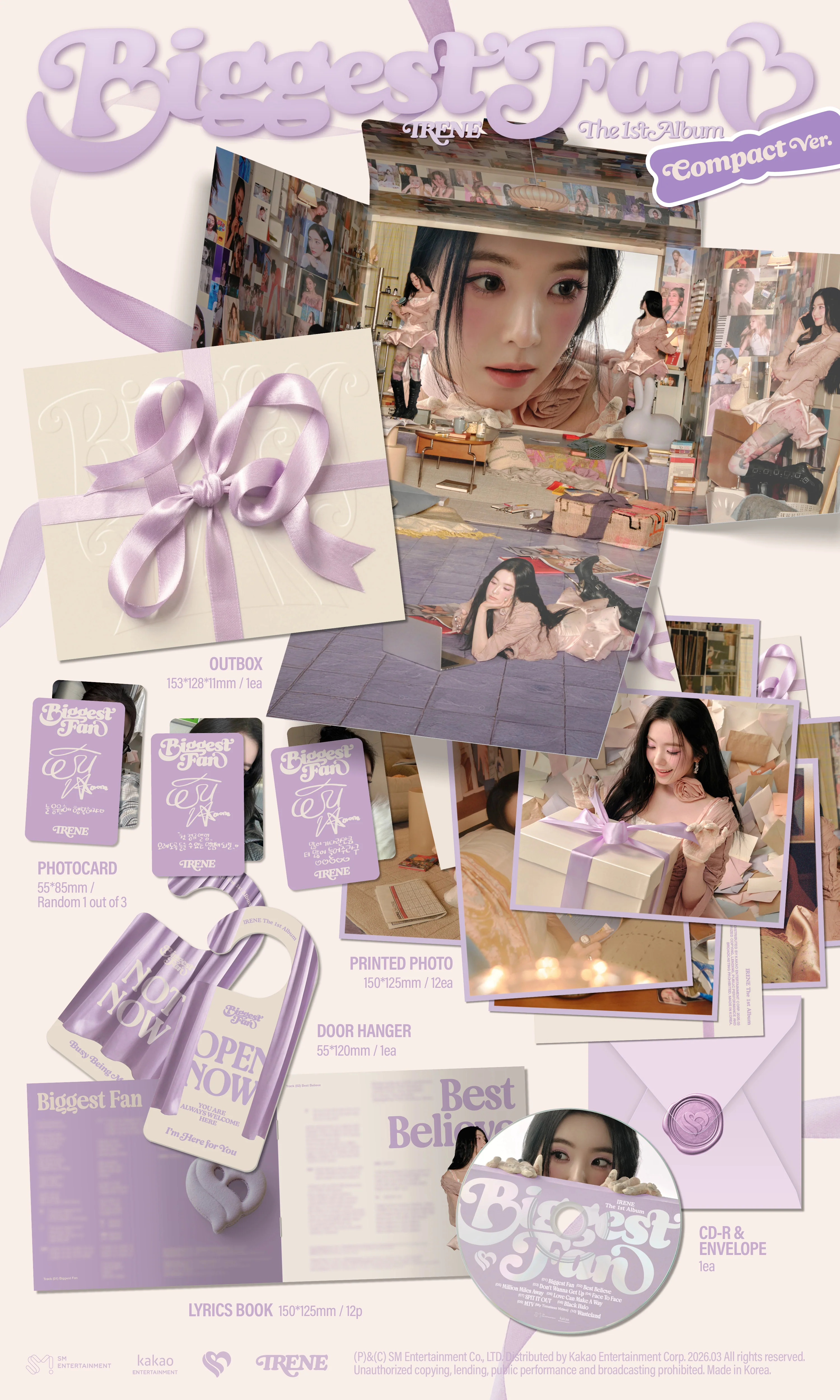 ОФИЦИАЛЬНЫЙ K-pop альбом IRENE BIGGEST FAN (Compact ver.)