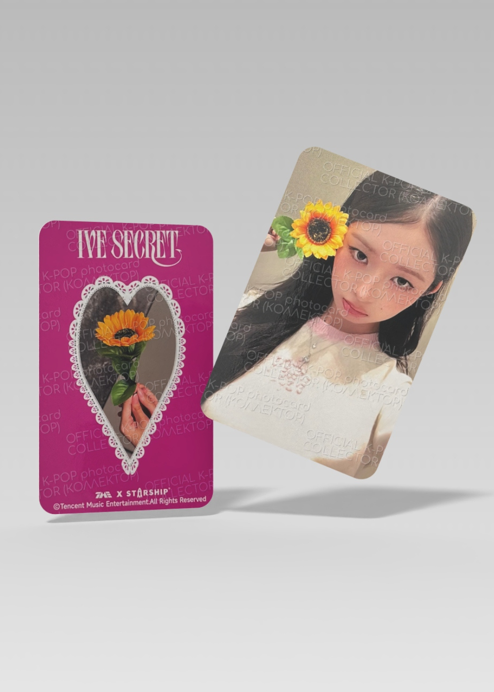 ОФИЦИАЛЬНАЯ K-pop карта Рэй из SECRET (Ивентовая) (розовый)