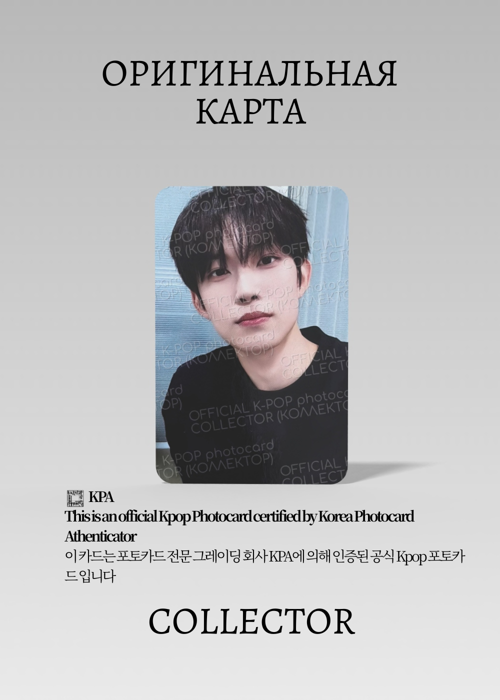 ОФИЦИАЛЬНАЯ K-pop карта ALPHA DRIVE ONE EUPHORIA (Ивент) (черный)