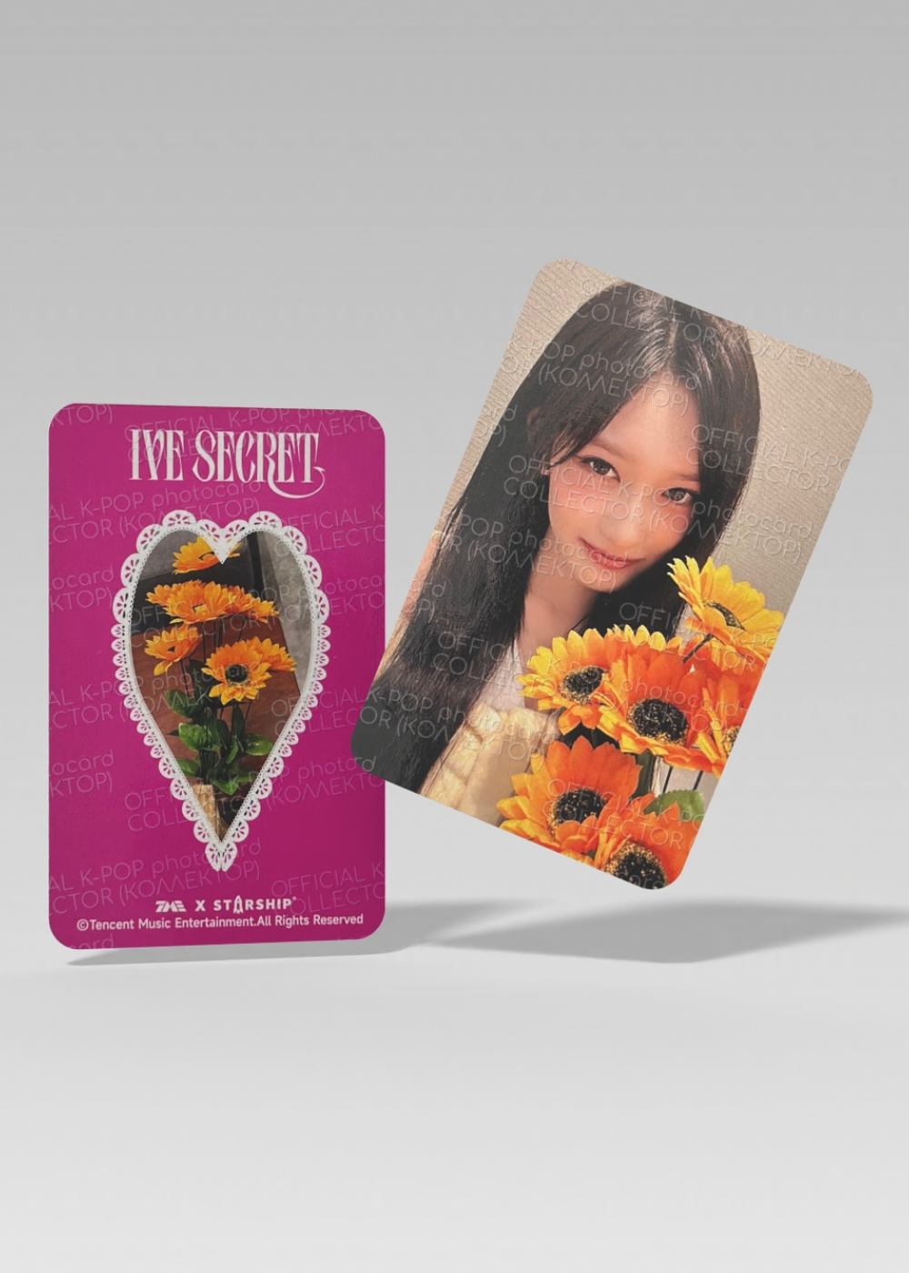 ОФИЦИАЛЬНАЯ K-pop карта Лисо из SECRET (Ивентовая) (розовый)