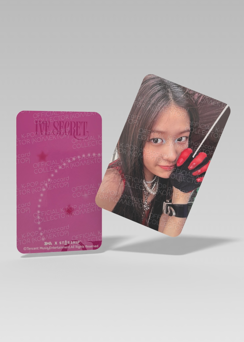 ОФИЦИАЛЬНАЯ K-pop карта Юджин из SECRET (Ивентовая) (розовый)