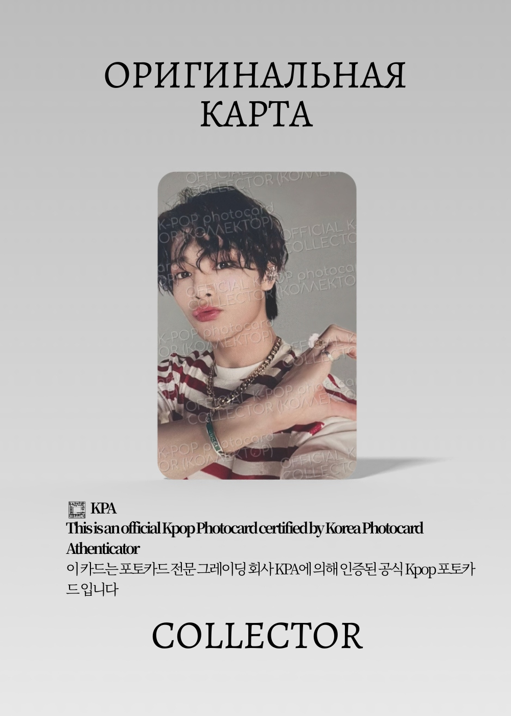 ОФИЦИАЛЬНАЯ K-pop карта Айен SKZ MAXIDENT (Альбом) (белый)