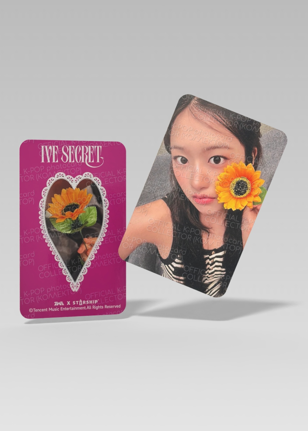 ОФИЦИАЛЬНАЯ K-pop карта Юджин из SECRET (Ивентовая) (розовый)
