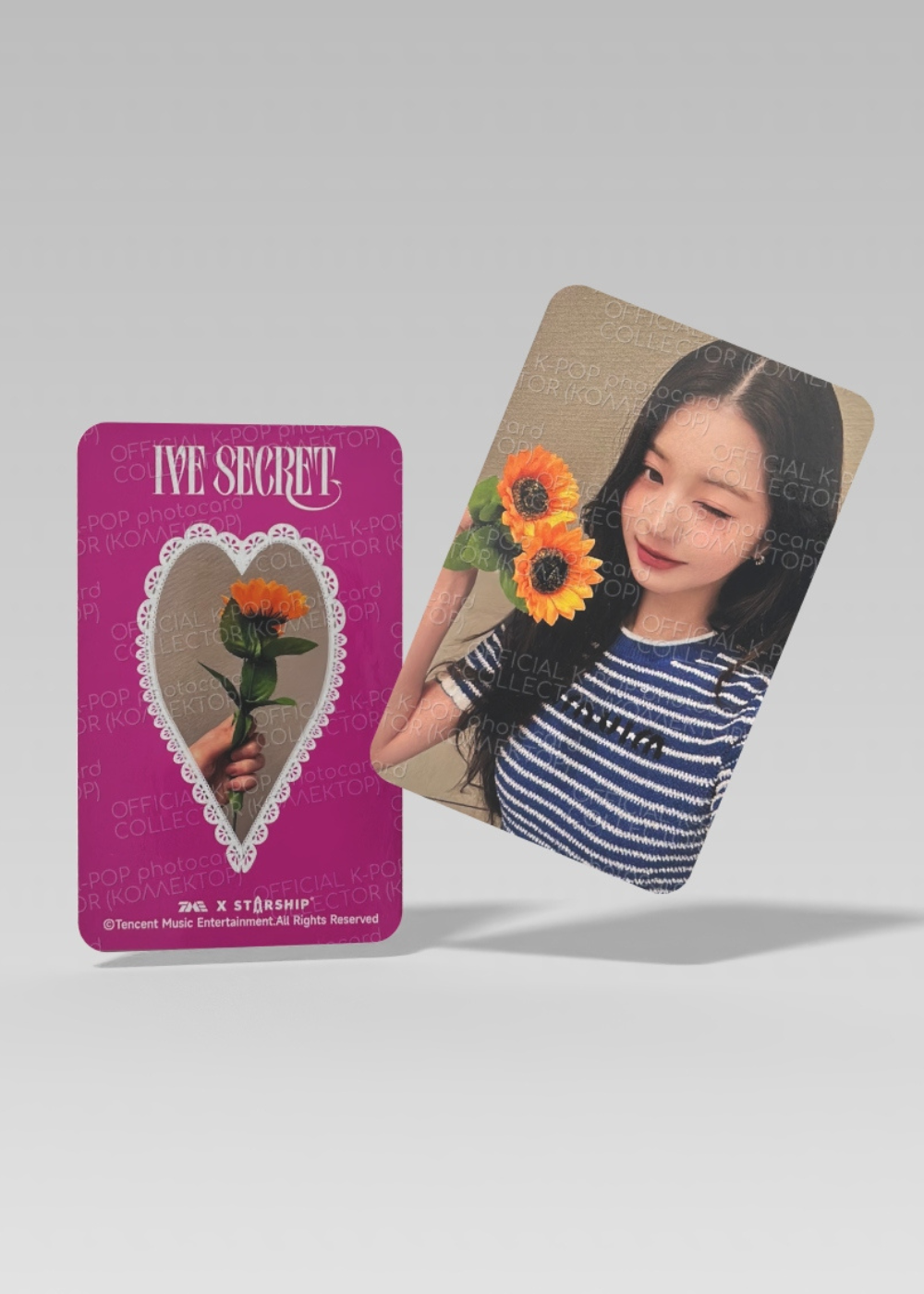 ОФИЦИАЛЬНАЯ K-pop карта Вонён из SECRET (Ивентовая) (розовый)