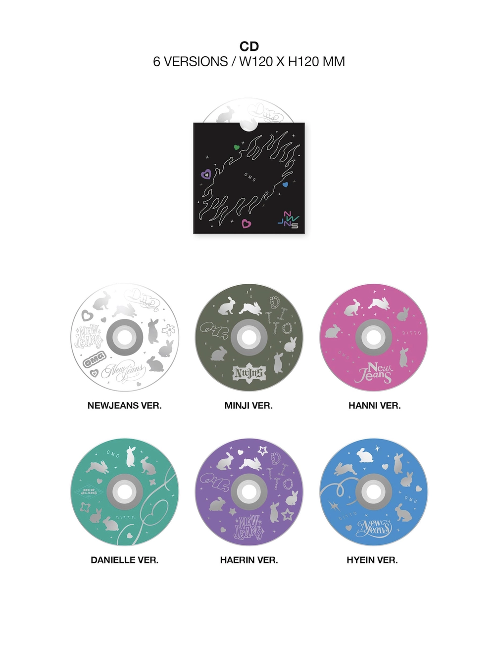 ОФИЦИАЛЬНЫЙ K-pop альбом NEWJEANS OMG (Message Card ver.)