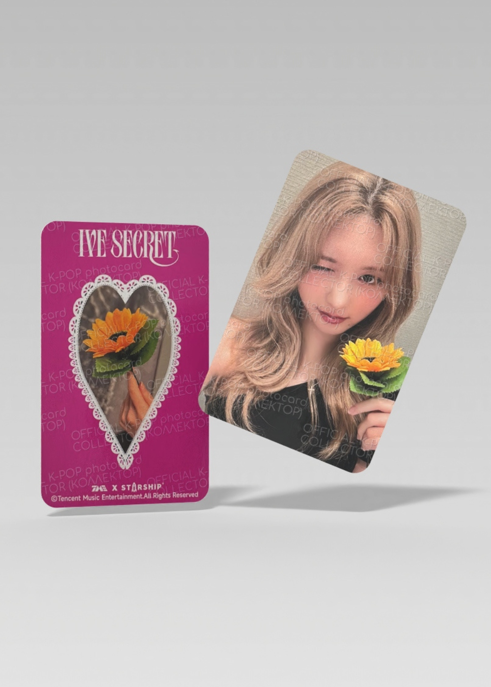 ОФИЦИАЛЬНАЯ K-pop карта Гаыль из SECRET (Ивентовая) (розовый)