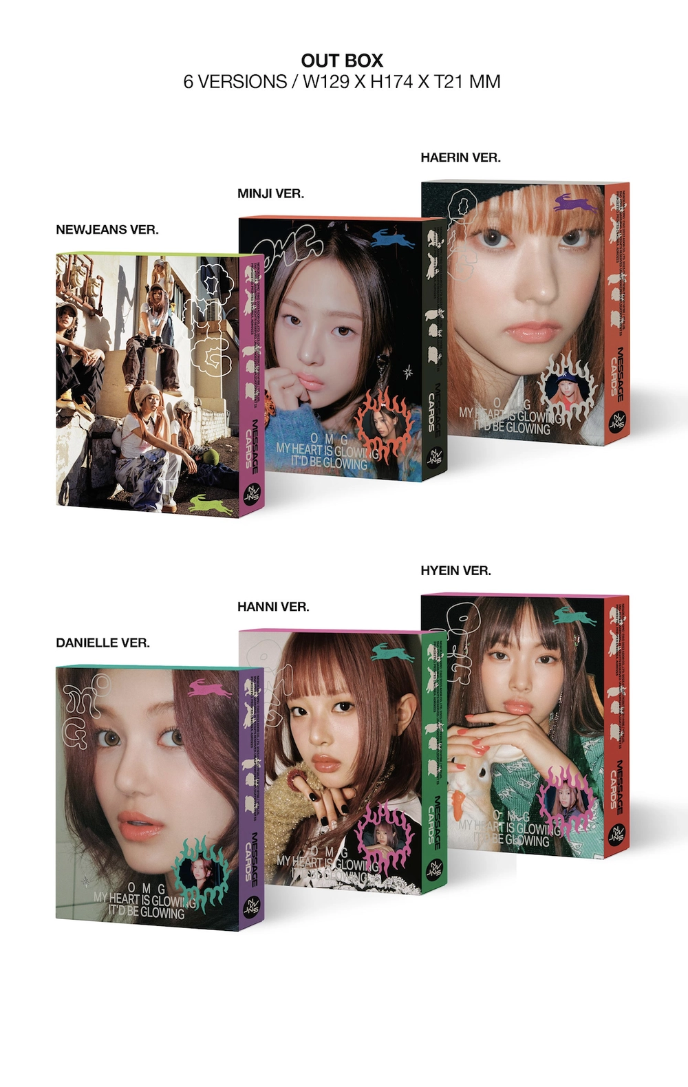 ОФИЦИАЛЬНЫЙ K-pop альбом NEWJEANS OMG (Message Card ver.) (Hanni ver.)