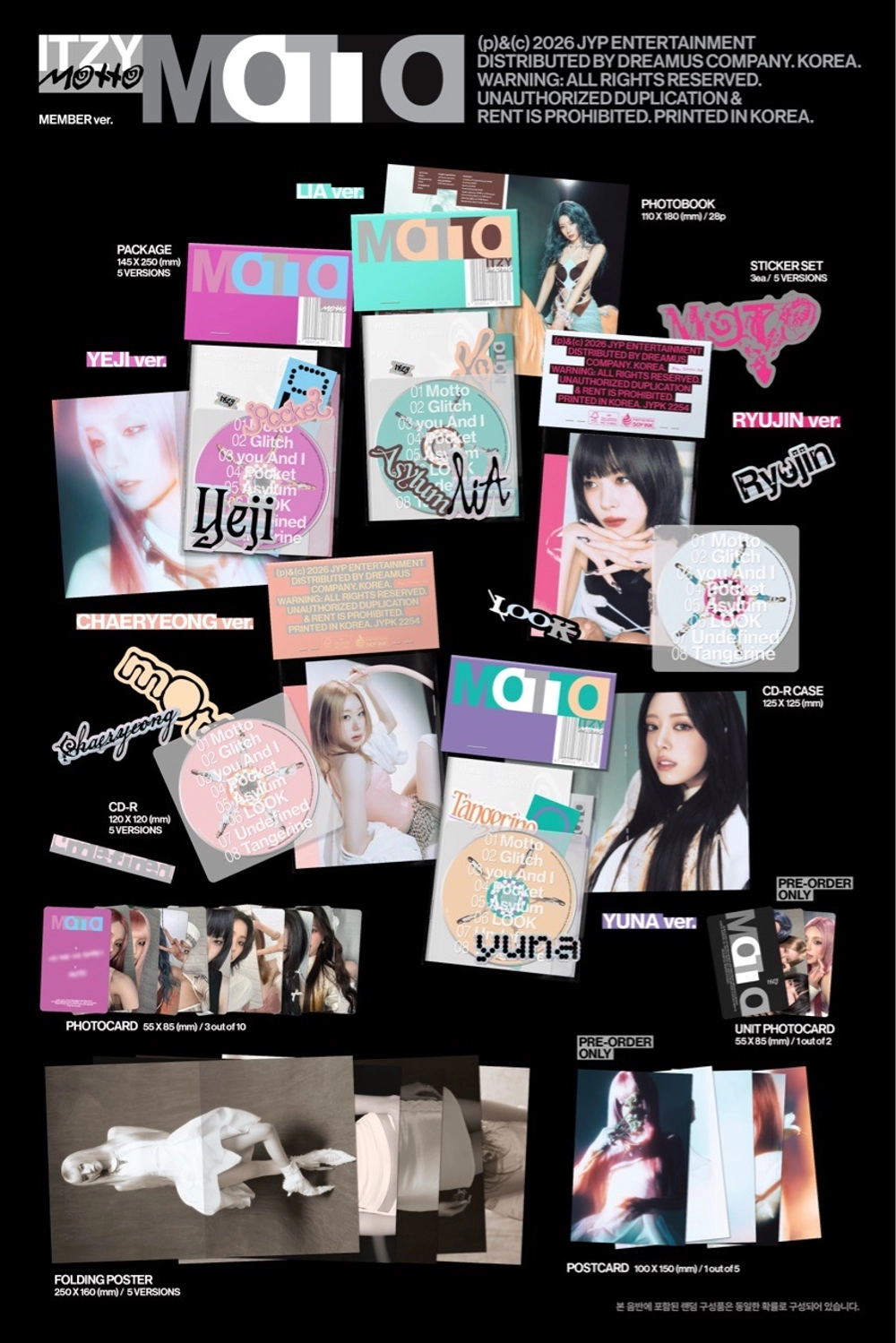 ОФИЦИАЛЬНЫЙ альбом ITZY MOTTO (MEMBER Ver.)