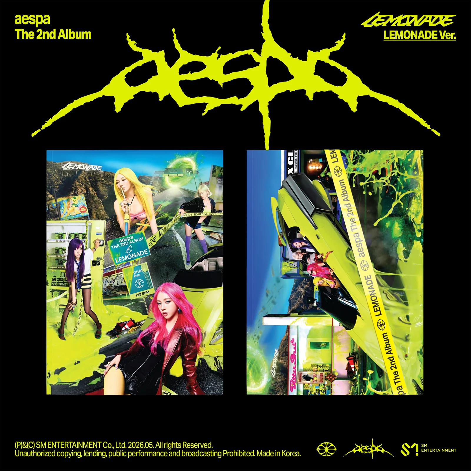 ОФИЦИАЛЬНЫЙ K-pop альбом AESPA LEMONADE (LEMONADE Ver.)