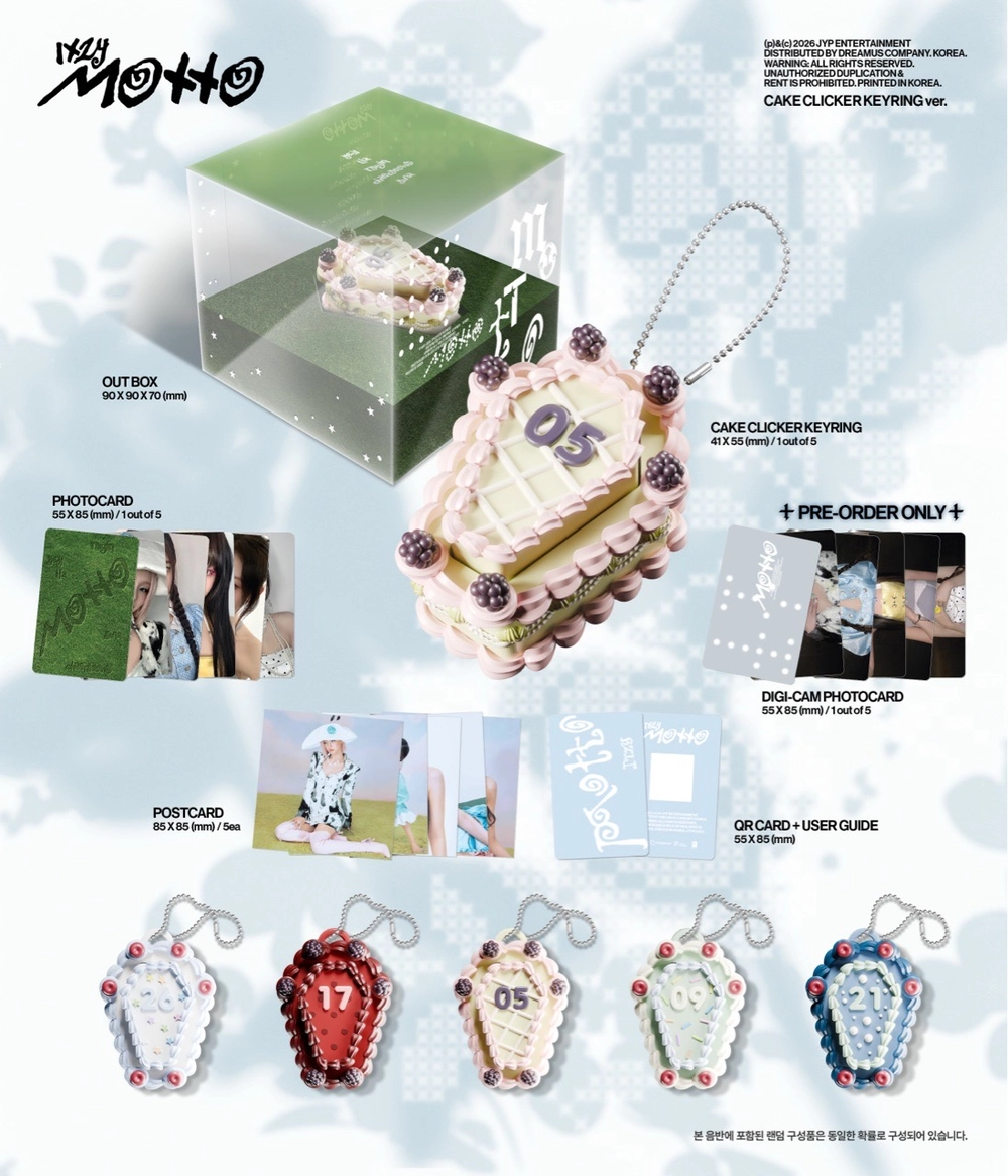 ОФИЦИАЛЬНЫЙ альбом ITZY MOTTO (CAKE CLICKER KEYRING Ver.)