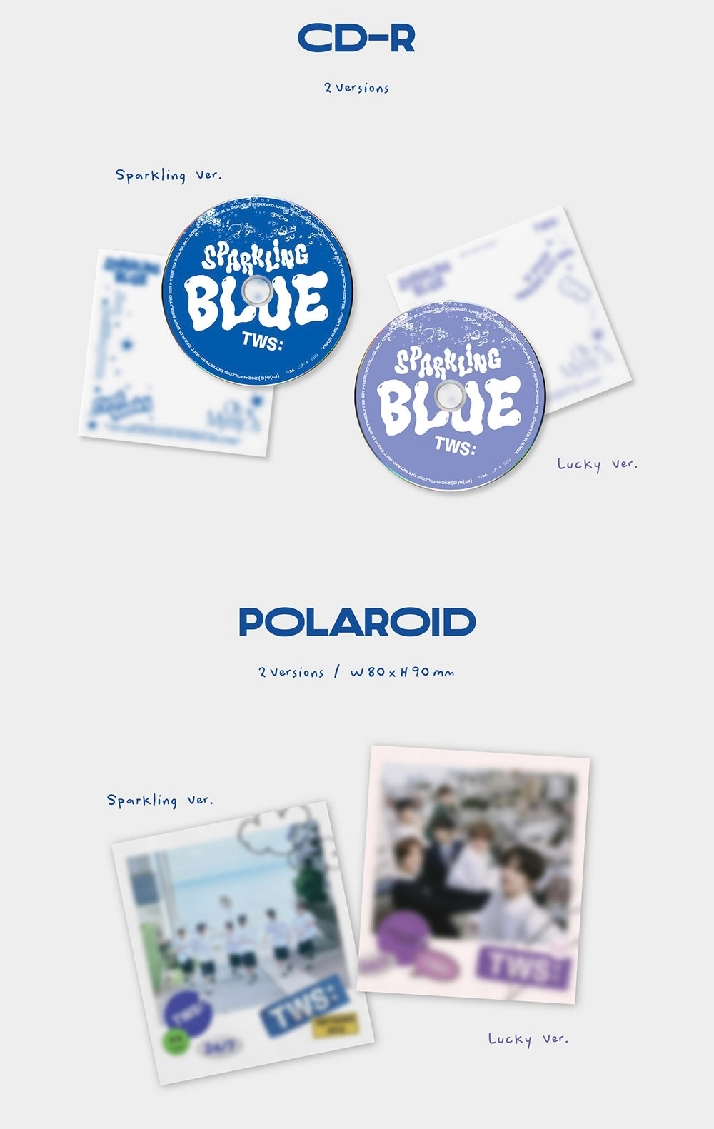 ОФИЦИАЛЬНЫЙ K-pop альбом TWS SPARKLING BLUE (SPARKLING ver.)