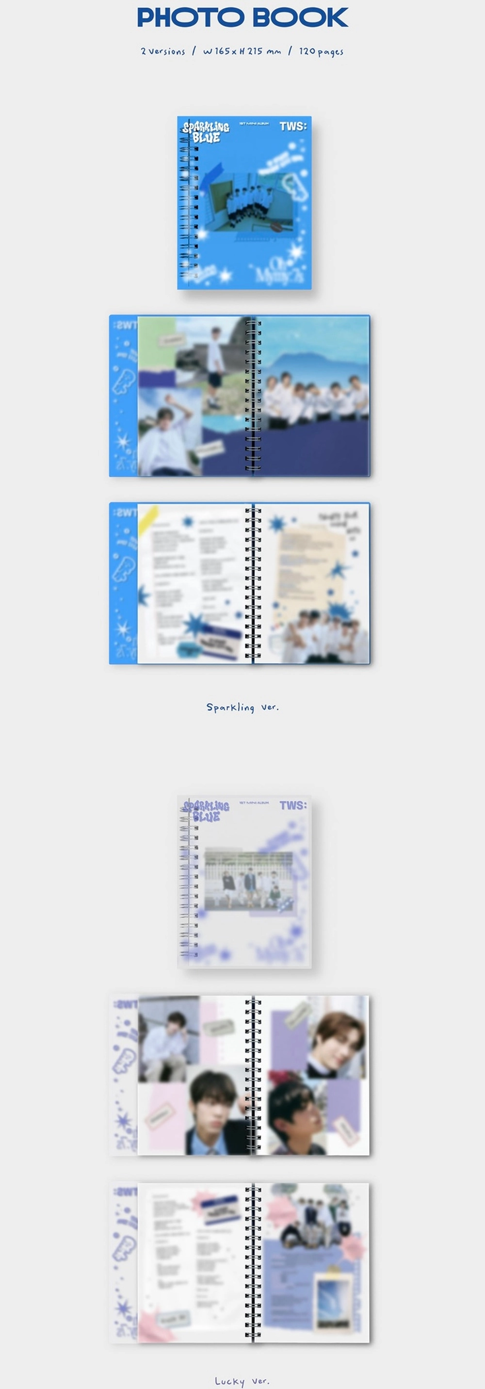 ОФИЦИАЛЬНЫЙ K-pop альбом TWS SPARKLING BLUE (SPARKLING ver.)