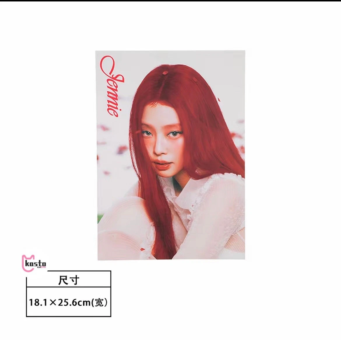ОФИЦИАЛЬНЫЙ мерч JENNIE BLACKPINK RUBY + MINISO (POSTER)