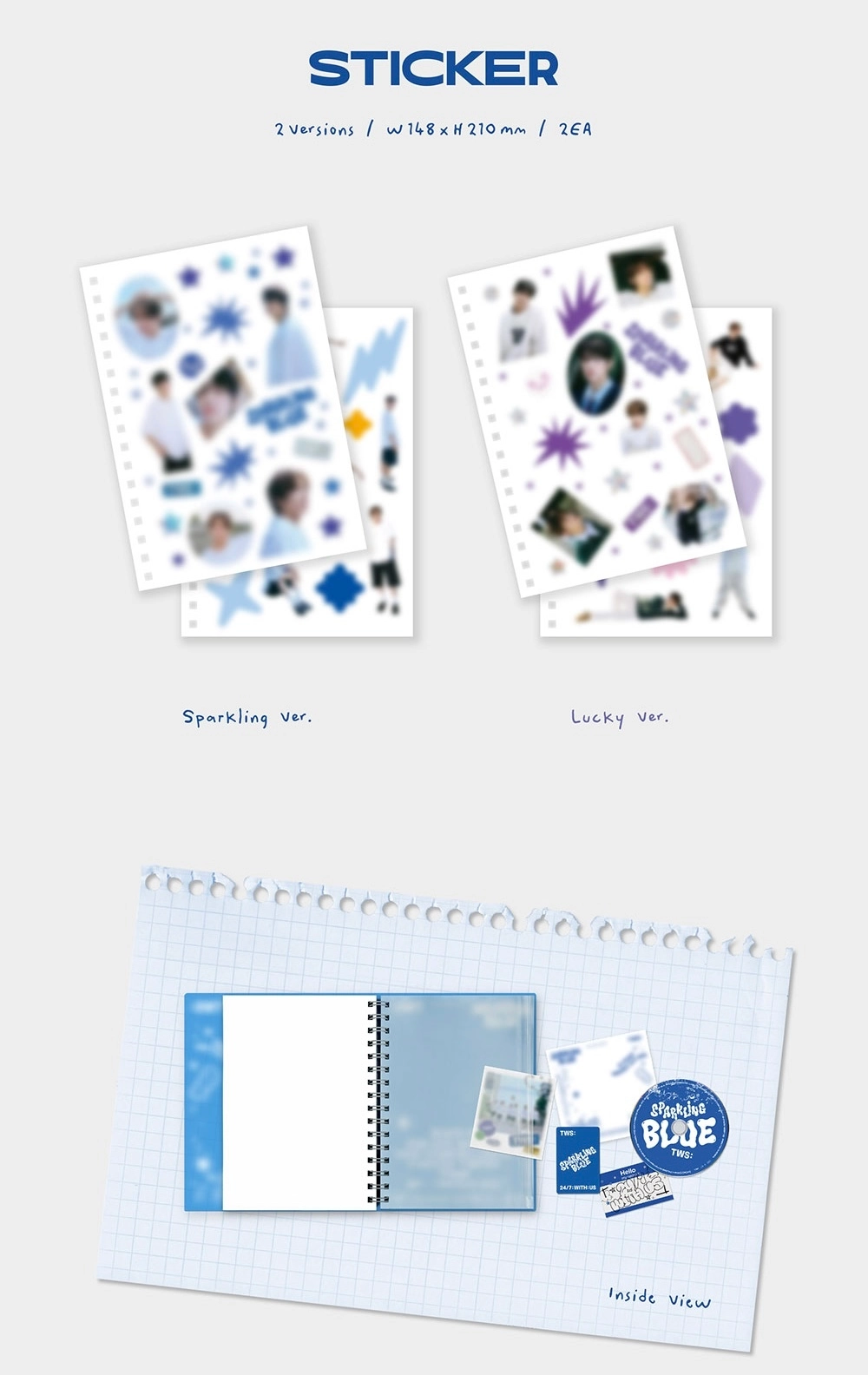 ОФИЦИАЛЬНЫЙ K-pop альбом TWS SPARKLING BLUE (SPARKLING ver.)