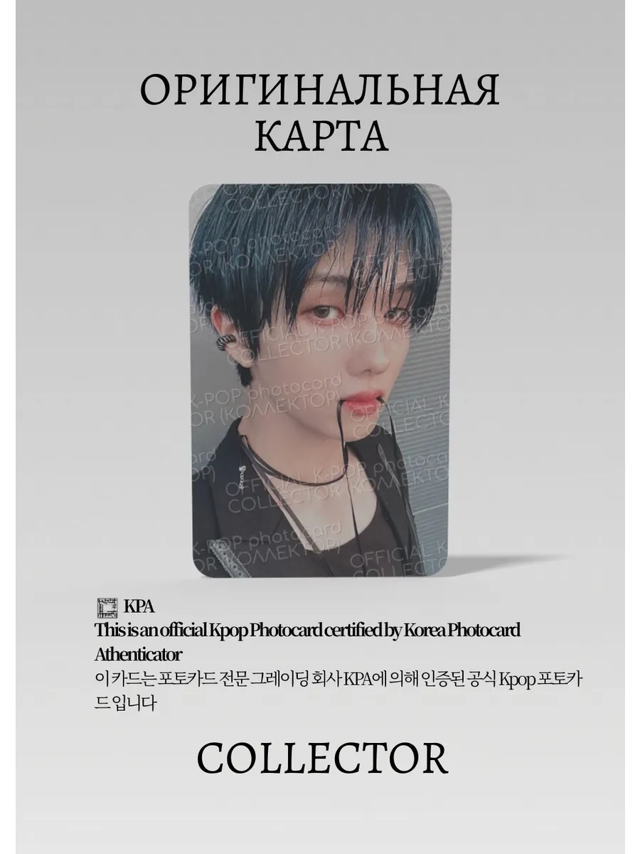 ОФИЦИАЛЬНАЯ K-pop карта Джисон из NCT DREAM ISTJ (Предзаказ) (черный)