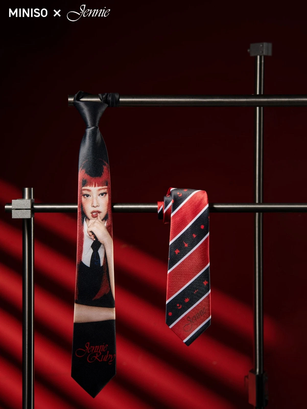 ОФИЦИАЛЬНЫЙ мерч JENNIE BLACKPINK RUBY + MINISO (NECKTIE)